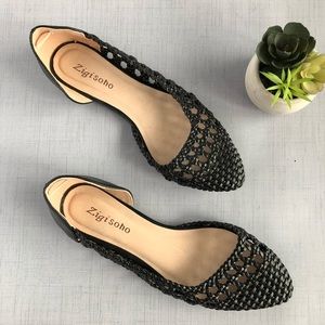 Zigi Soho Half d’Orsay Woven Flats